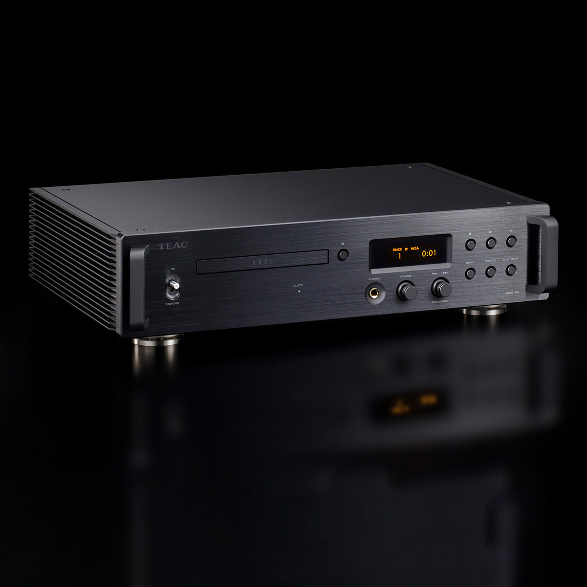 TEAC VRDS-701 Fully-Balanced CD Player with Preamplifier, 32-bit Discrete DAC, and Headphone Amplifier