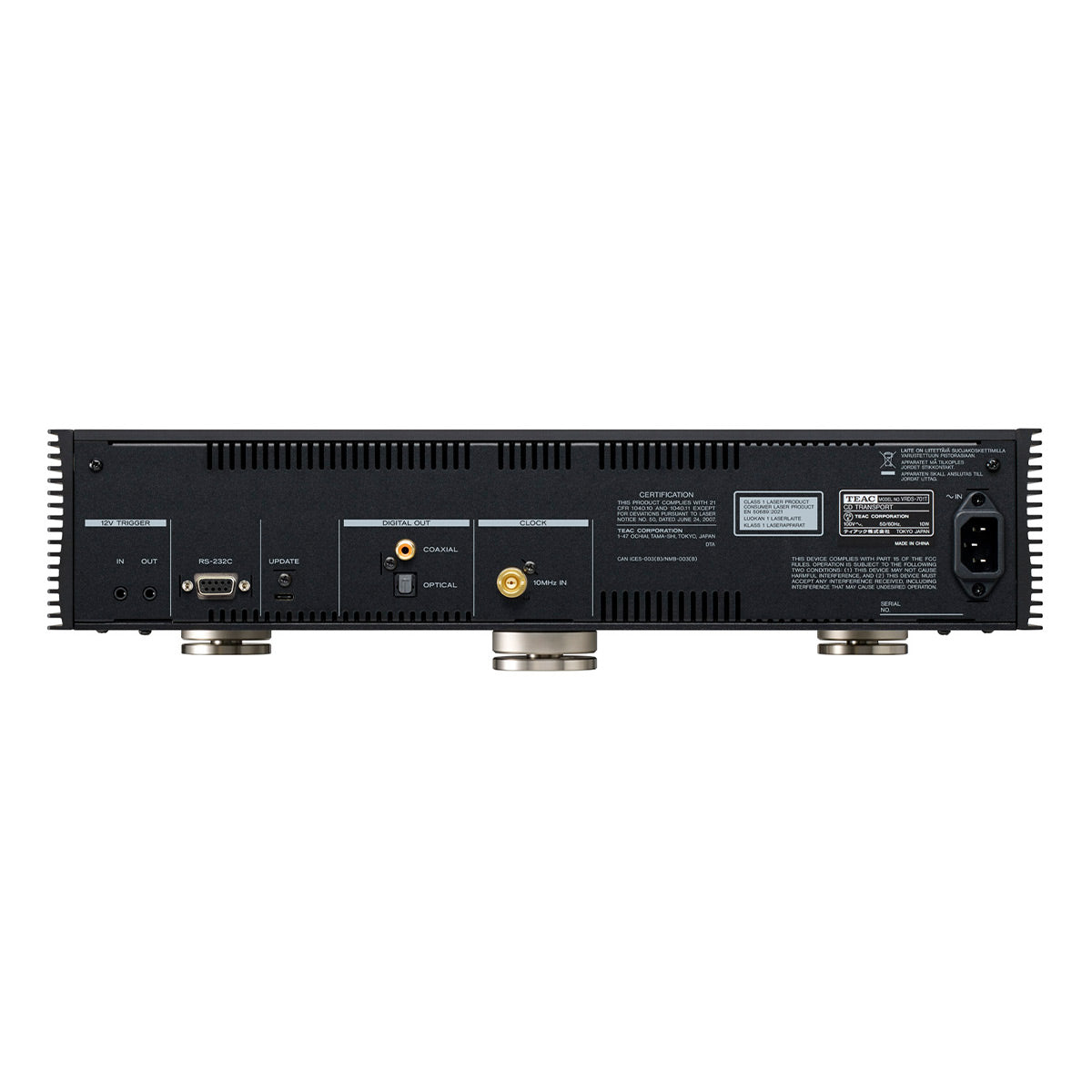 TEAC VRDS-701T CD Transport with MQA Decoding & External Clock Input