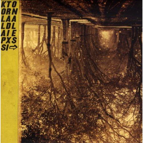 Sepia-toned album cover featuring a dark, overgrown tunnel with tangled vines and a yellow spine wit