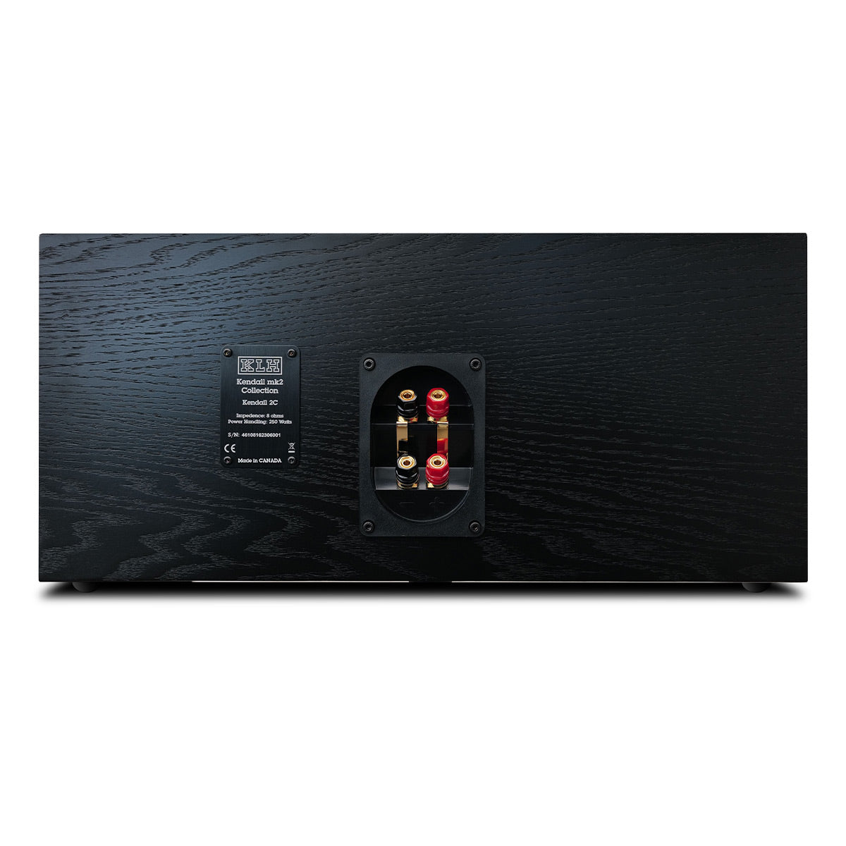 KLH Kendall 2C 3-Way Center Channel Speaker - Each (Black Oak)