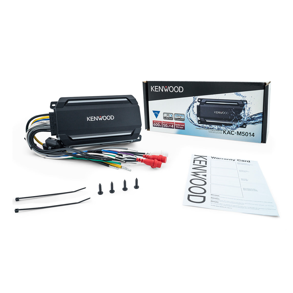 Kenwood KAC-M5014 Compact 4-Channel Digital Marine & Motorsport Amplifier