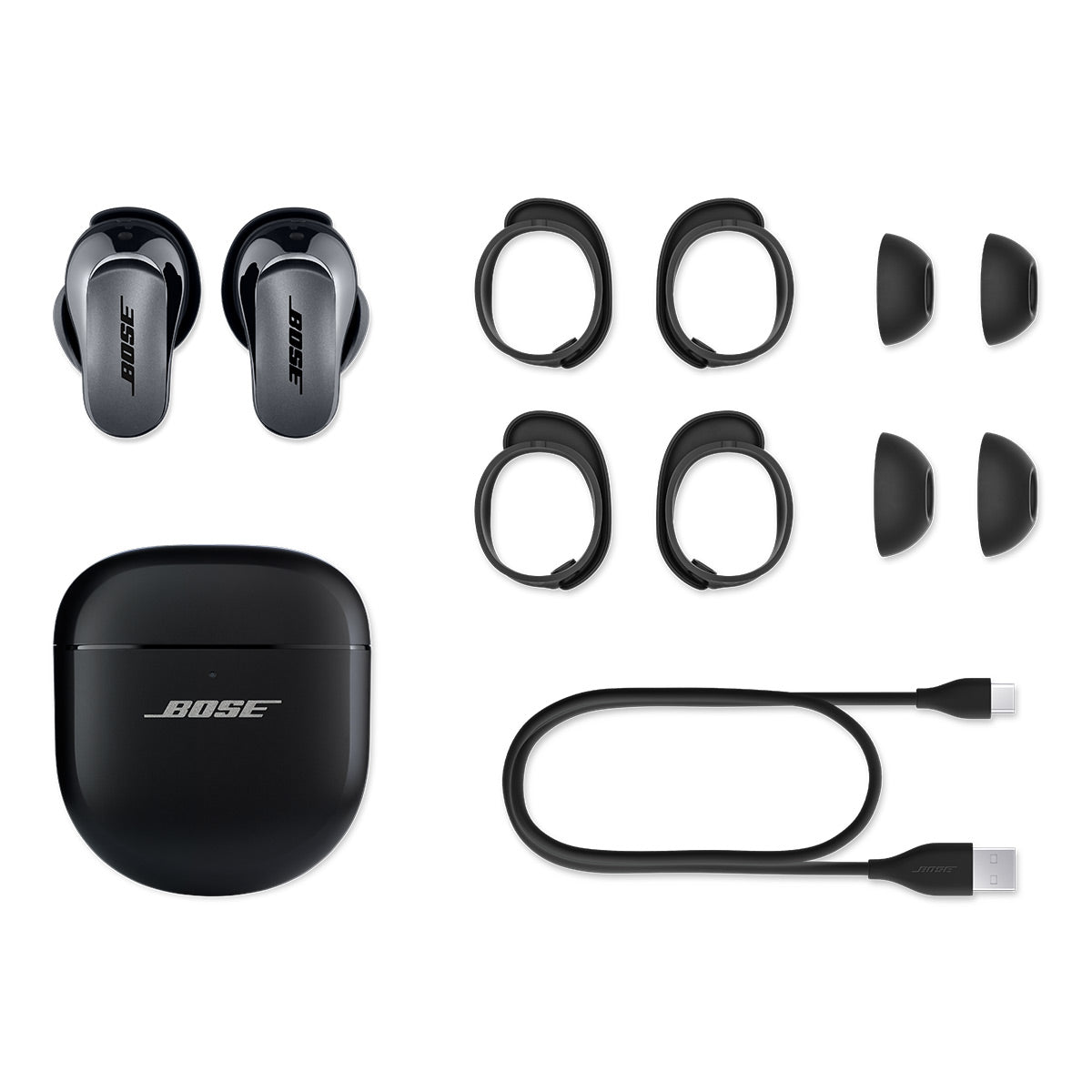 Bose QuietComfort Ultra Wireless Noise Cancelling Earbuds (Black)