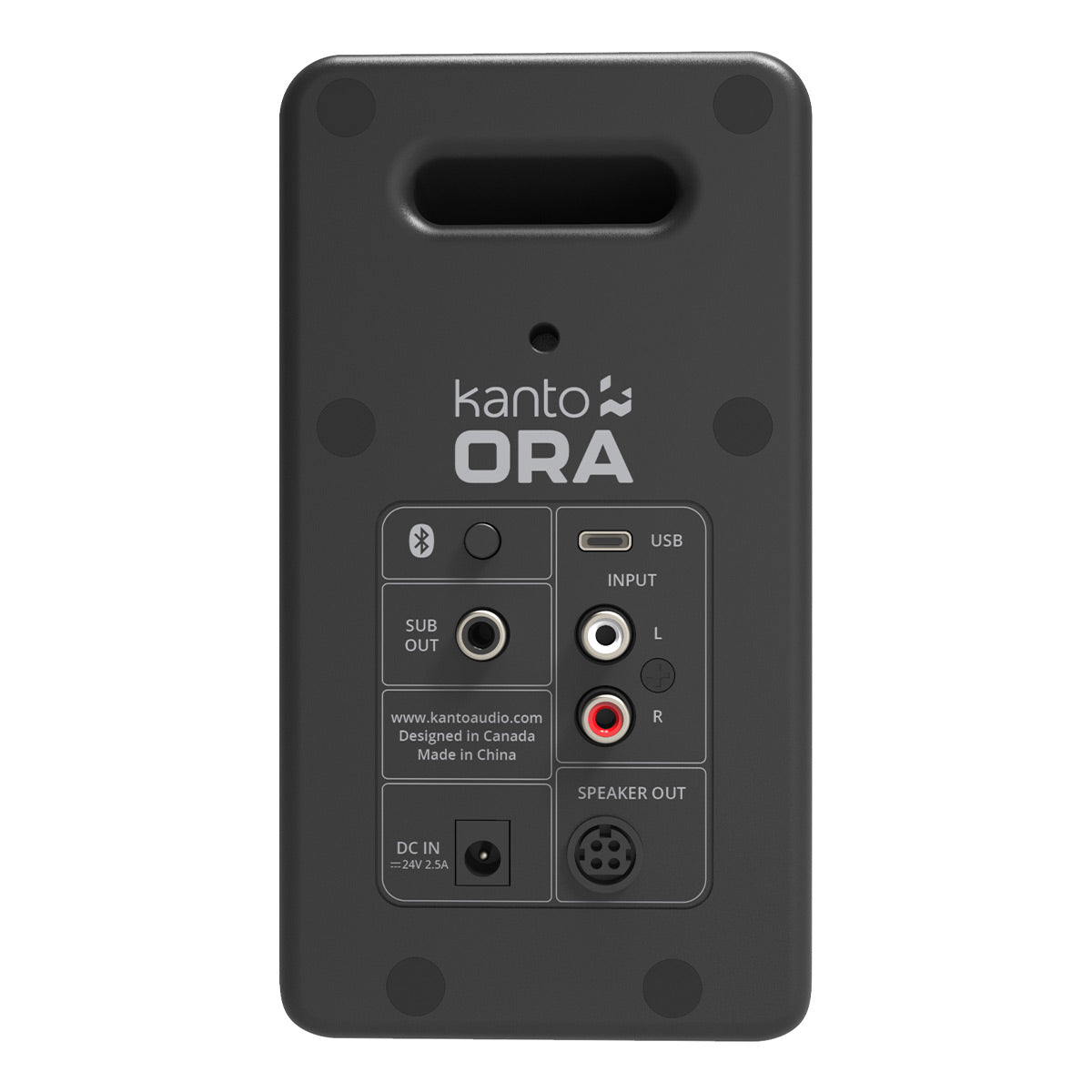 Kanto ORA Powered Reference Desktop Speakers with Bluetooth - Pair (Black)