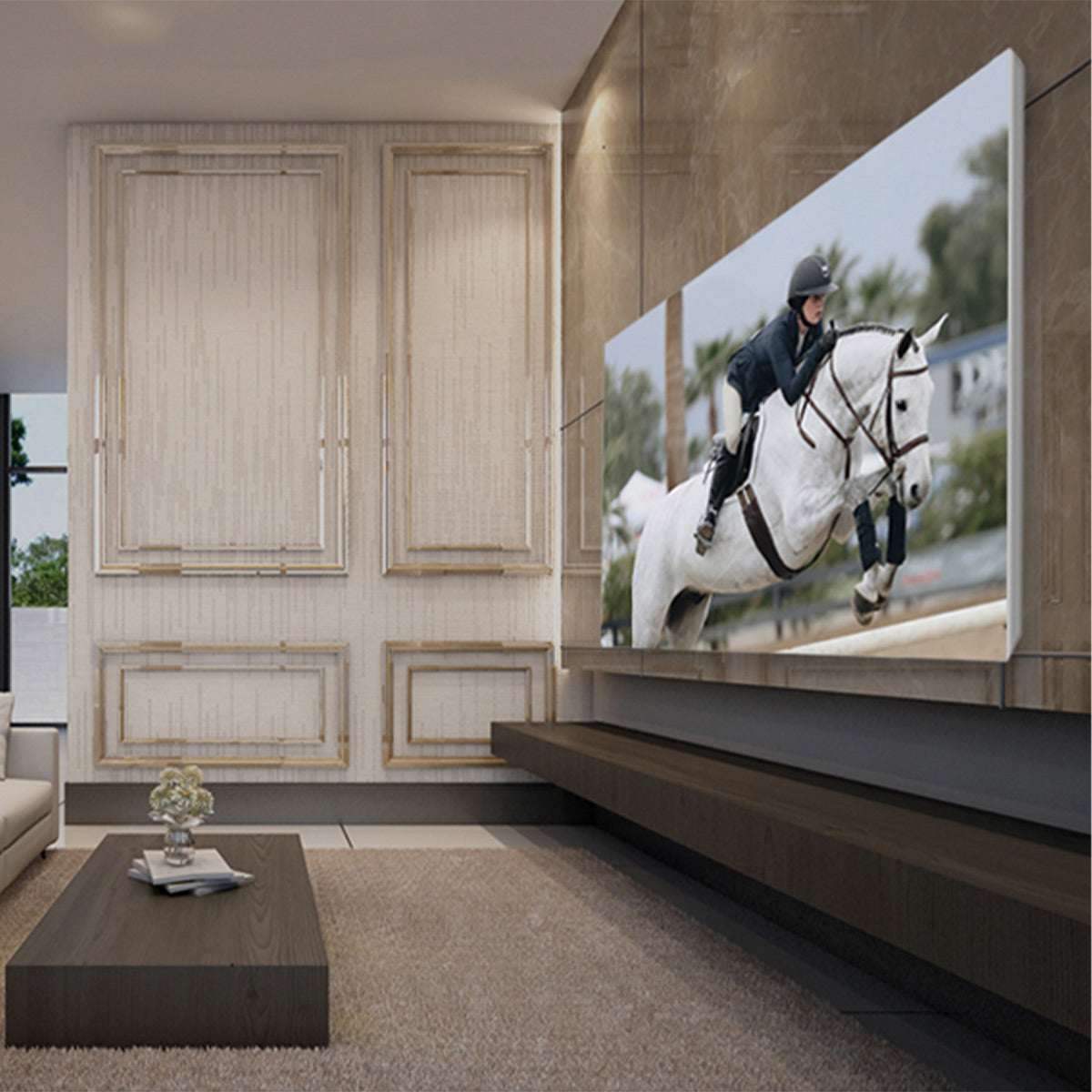 Stewart Balón Edge Fixed Frame 135" HDTV Projector Screen (StudioTek 130 G4)