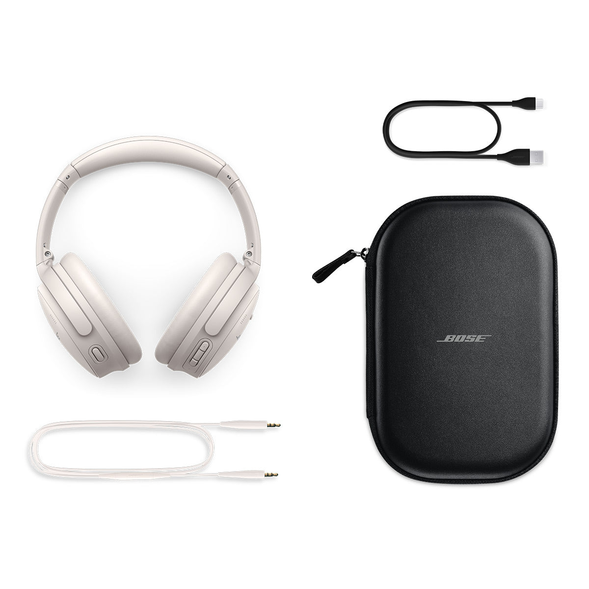 Bose Wireless Headphone Bundle with QuietComfort Ultra Wireless Noise Cancelling Headphones and QuietComfort Noise Cancelling Headphones (White)