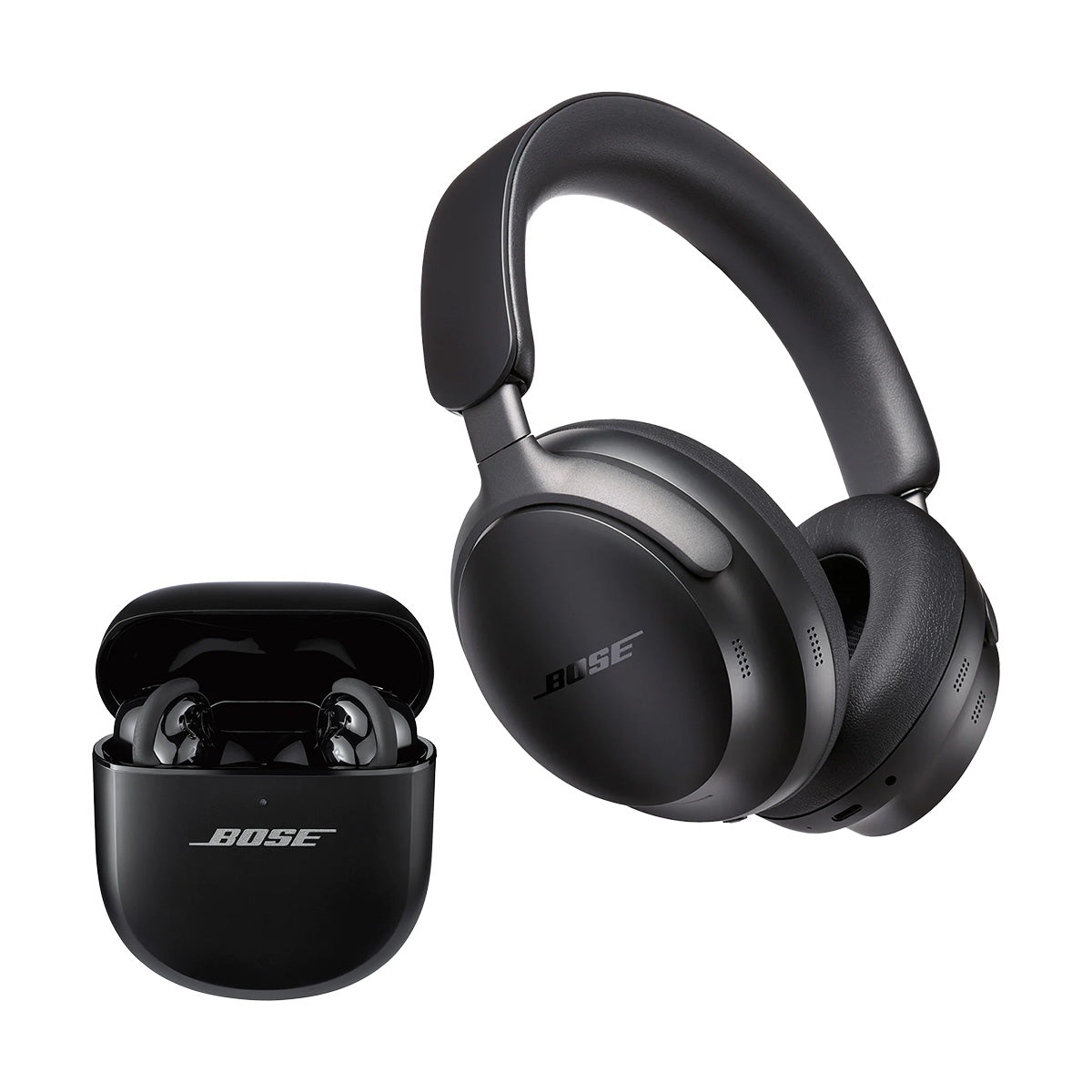 Bose QuietComfort Ultra Wireless Noise Cancelling Headphones with QuietComfort Ultra Wireless Noise Cancelling Earbuds (Black)