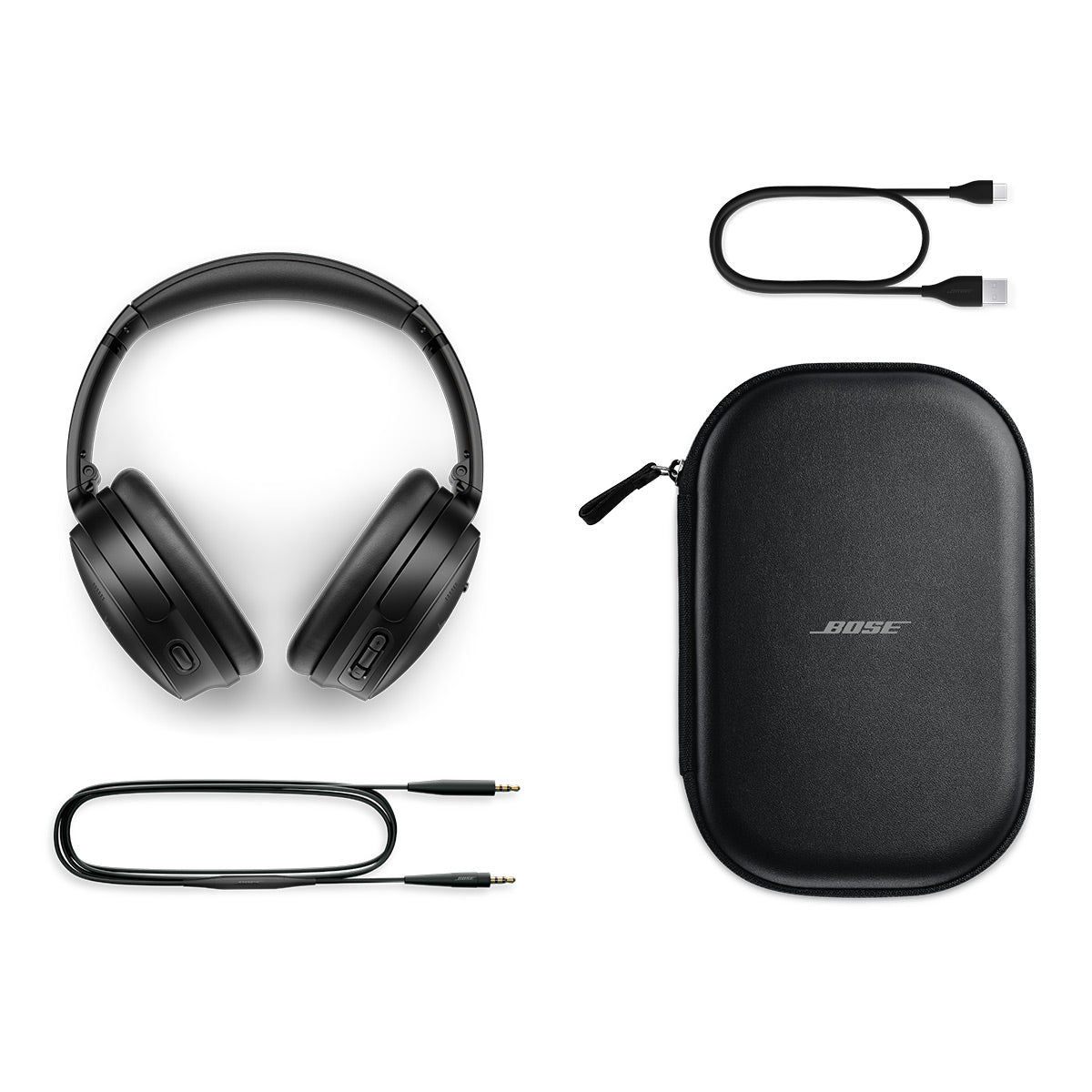 Bose QuietComfort Headphones with Active Noise Cancellation - Pair (Black)