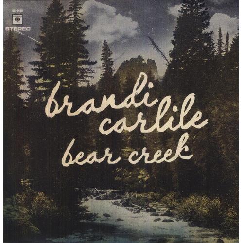 Vinyl LP cover featuring a forest landscape with a creek and cursive text