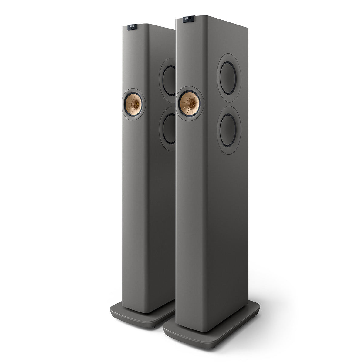 KEF LS60W Wireless Floorstanding Speakers - Pair (Titanium Grey)