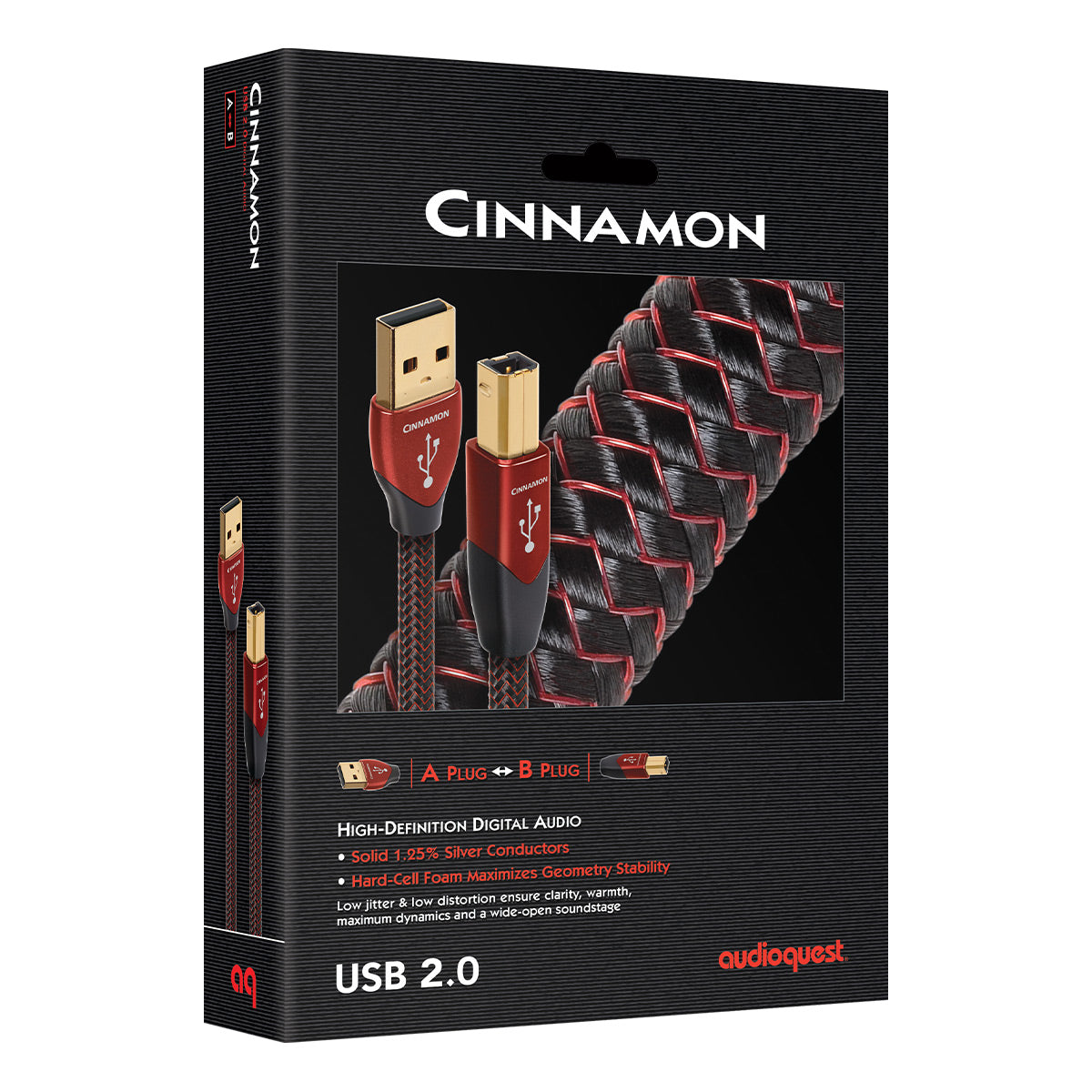 AudioQuest Cinnamon USB-A to USB-B Digital Audio Cable (9.84 ft.)