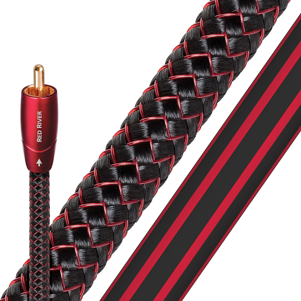 AudioQuest Red River RCA Male to RCA Male Cables - 2.46 ft. (.75m) - 2-Pack