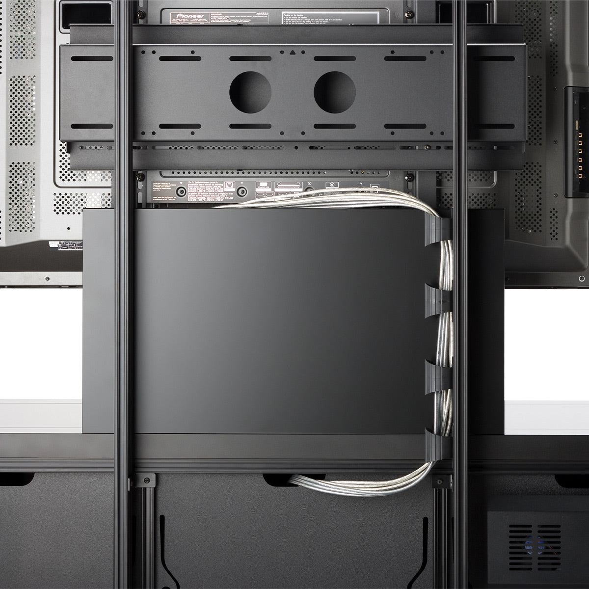 Salamander Designs Chameleon PM2 Tilting TV Mount for Triple Salamander Cabinets (Black)