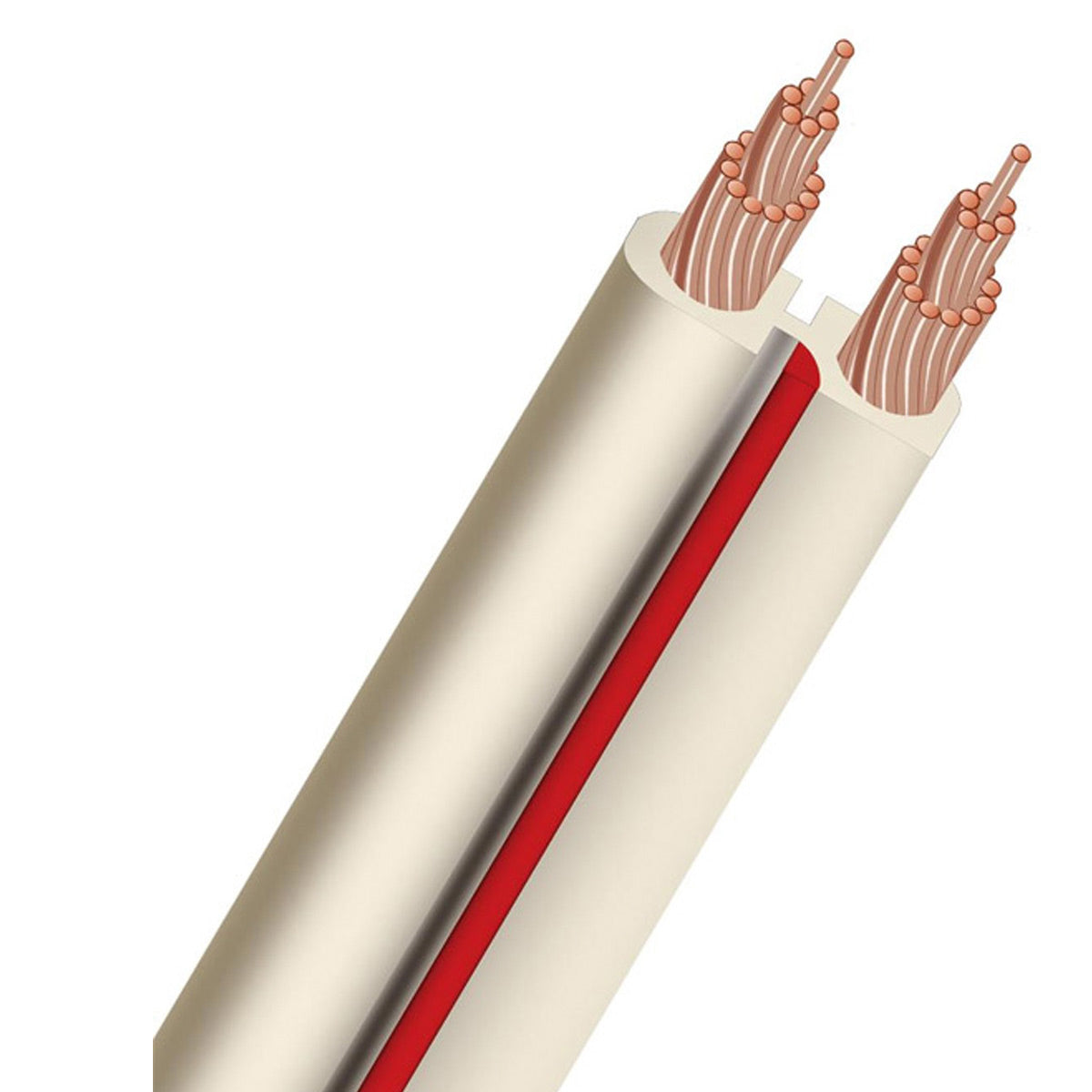 AudioQuest X2 Unterminated White Speaker Cable - 50 ft. (15.24m)