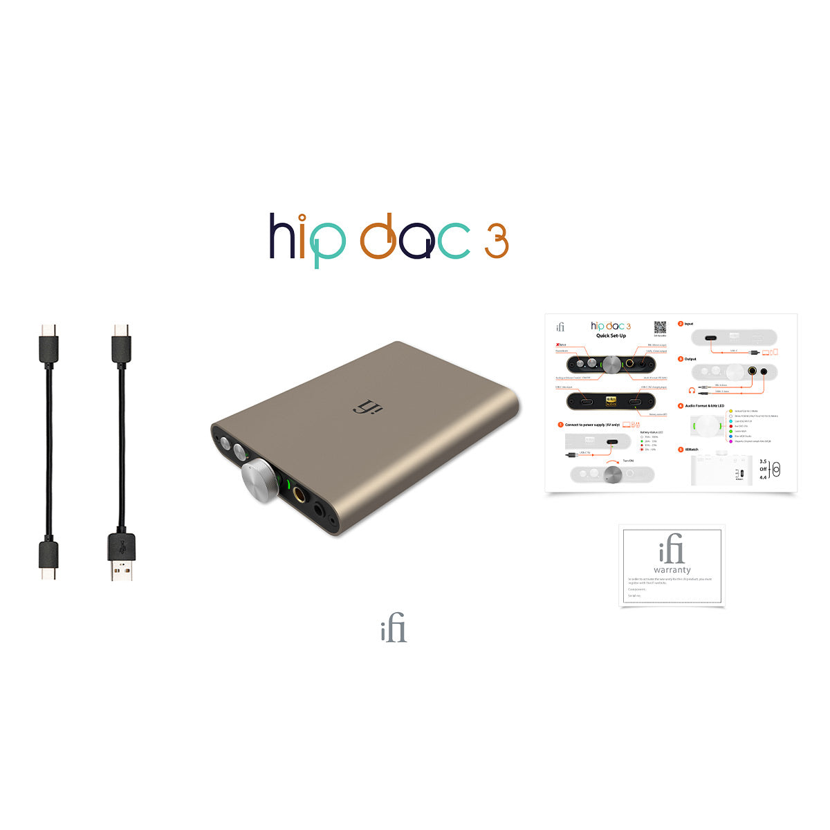 iFi Audio hip-dac 3 Portable USB DAC & Amplifier