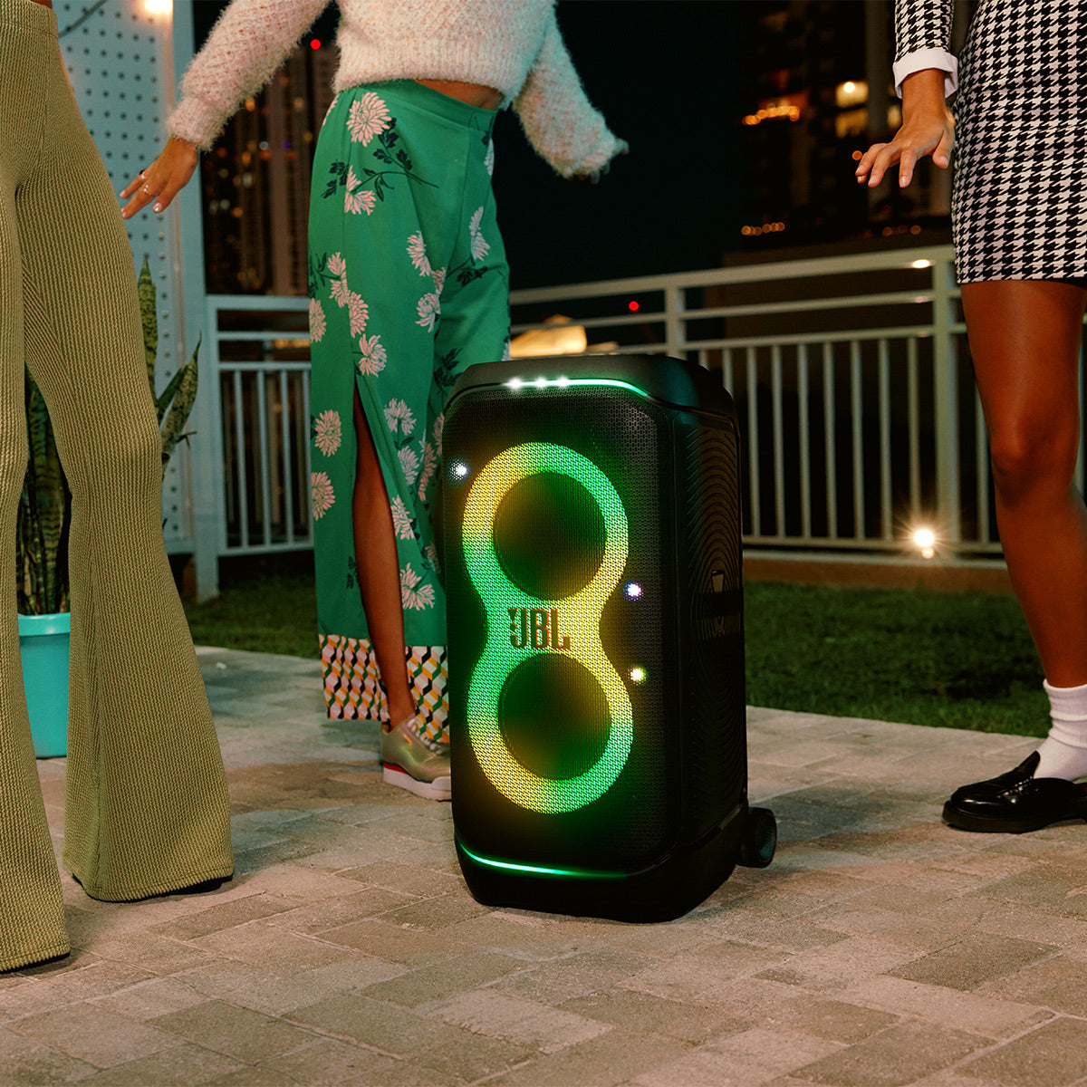 JBL PartyBox Stage 320 Portable Party Speaker with Wheels
