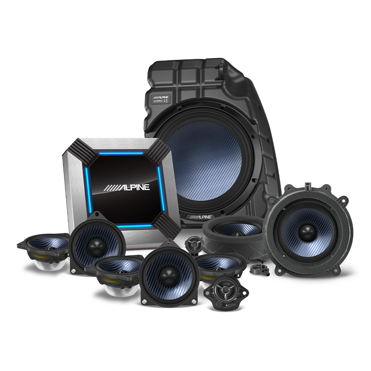 Alpine PSS-TSLA-213 11-Speaker Complete Sound System Upgrade for