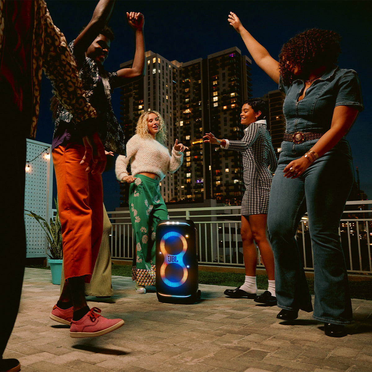 JBL PartyBox Stage 320 Portable Party Speaker with Wheels