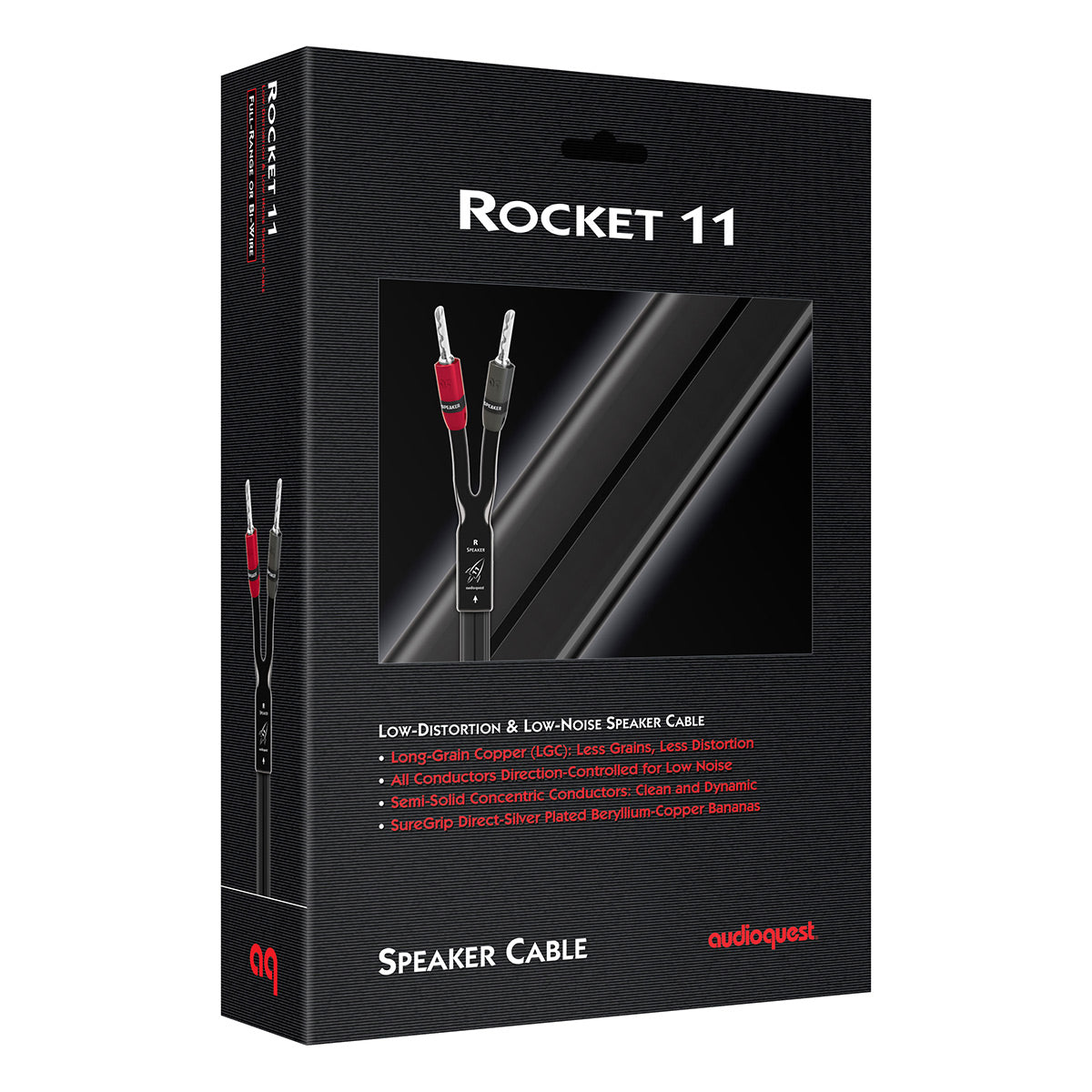 AudioQuest Rocket 11 Full-Range Cable with Silver Banana Plugs - Pair (10 ft.)