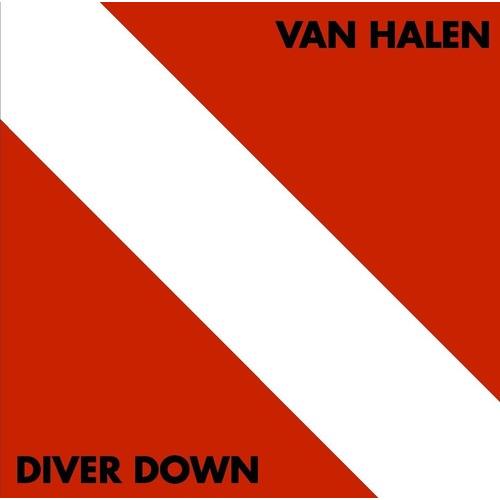 Red and white album cover with a diagonal stripe and black text