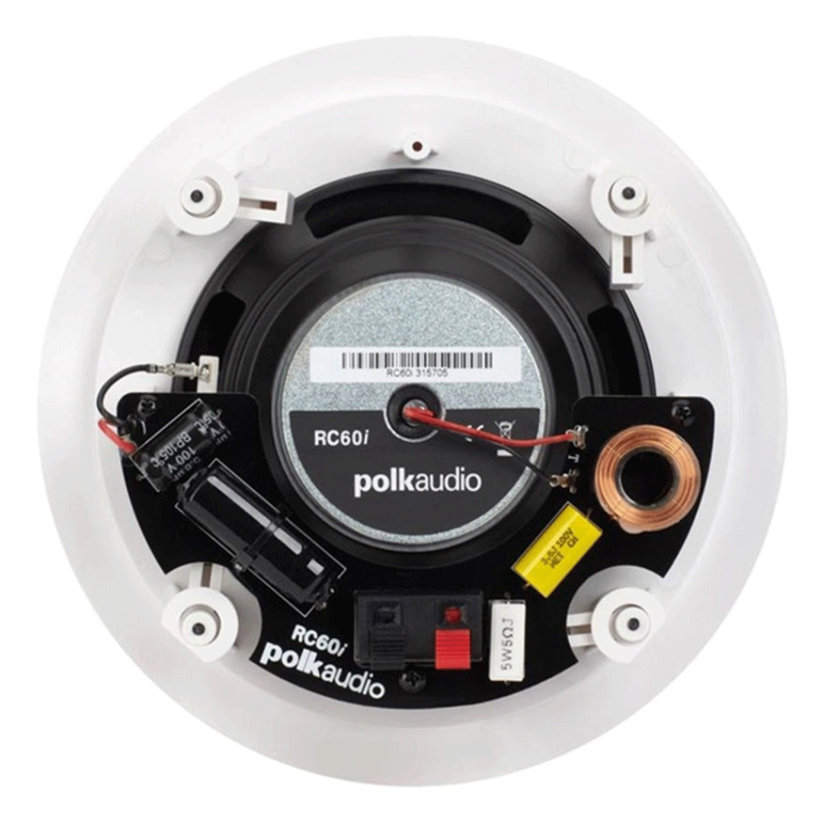 Polk Audio RC60i 6 Inch In Ceiling 2 Way Speakers Cable Bundle (Pair)