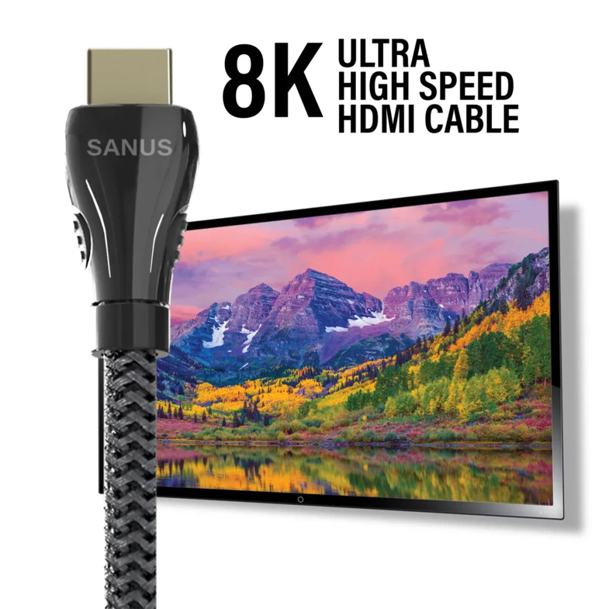 Sanus Ultra High Speed 8K HDMI 2.1 Cable - 6.56 ft. (2m)