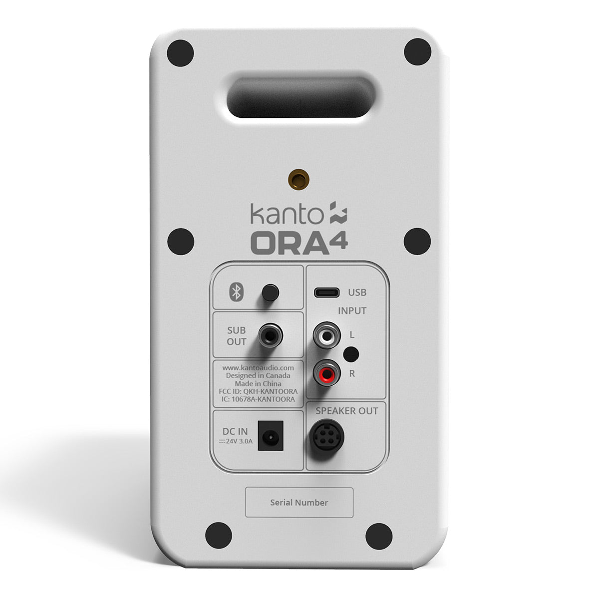 Kanto ORA4 Powered Bluetooth Desktop Speakers - Pair (Matte White)