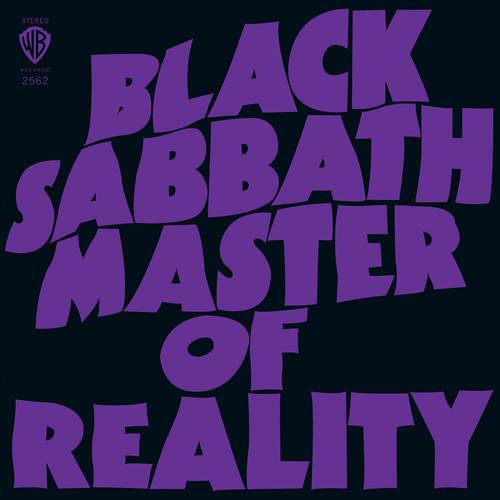 Purple text on black album cover with Warner Bros logo in corner