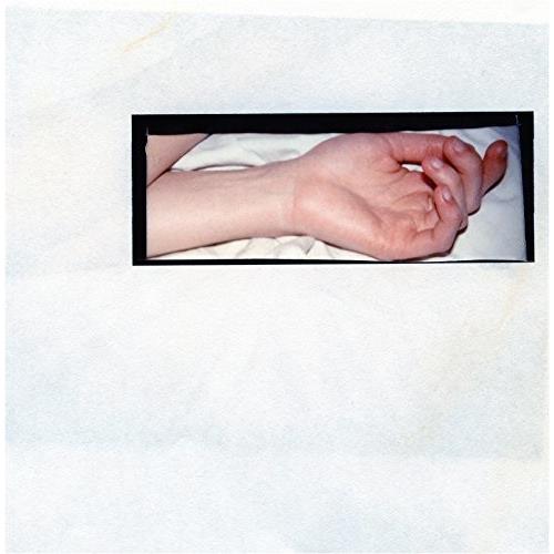 Two hands clasped together inside a black rectangular frame on a white background