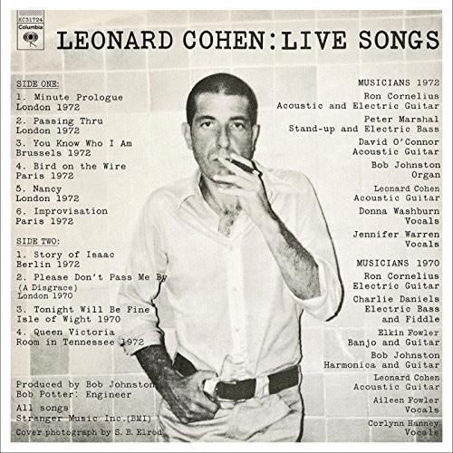 Leonard Cohen: Live Songs - Vinyl LP