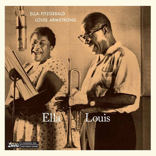 Sepia-toned album cover featuring a smiling woman holding sheet music and a man holding a trumpet