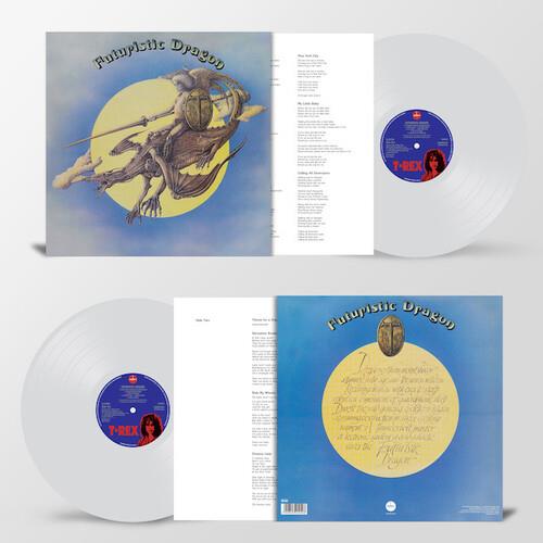 Clear vinyl LP with illustrated gatefold sleeve featuring a dragon and yellow moon artwork