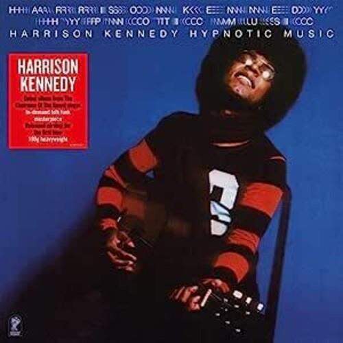 Vinyl LP cover featuring a man in a striped sweater holding a guitar against a blue background