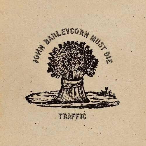 Beige album cover with black ink illustration of a tied wheat sheaf and arched text
