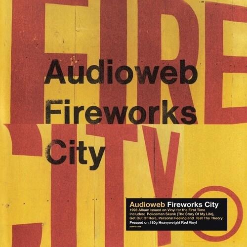 Red vinyl LP with yellow and red graphic cover art featuring bold typography