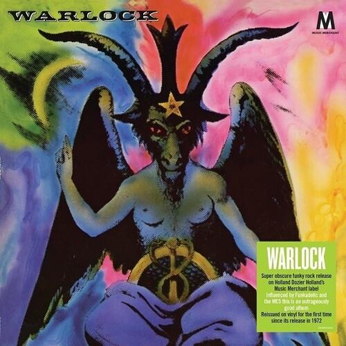Colorful album cover featuring a horned, winged demon figure with a pentagram on its forehead