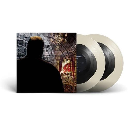 Double LP set with cream-colored vinyl records and illustrated album cover