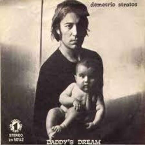 Black and white vinyl single cover featuring a man holding a baby