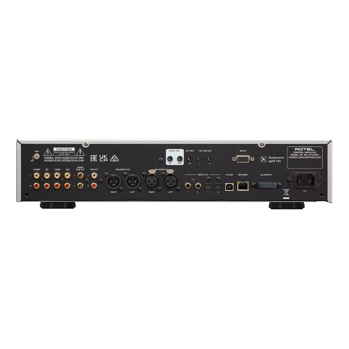 Rotel RC-1572MKII Preamplifier (Silver)