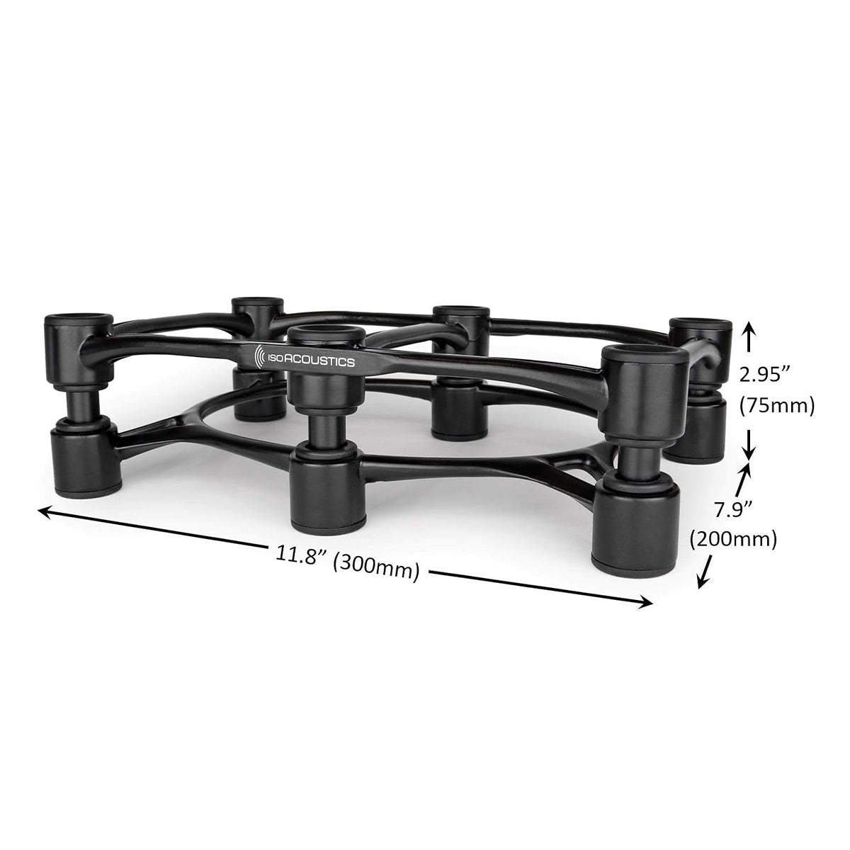 IsoAcoustics Aperta 300 Speaker Isolation Stand - Each (Black)