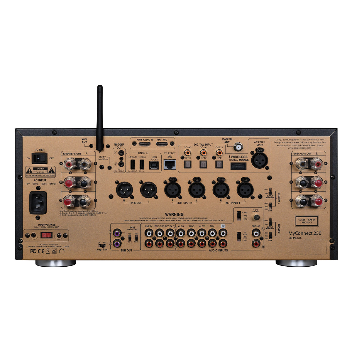 Advance Paris MyConnect 250 All-In-One Streamer, Amplifier, & CD Player