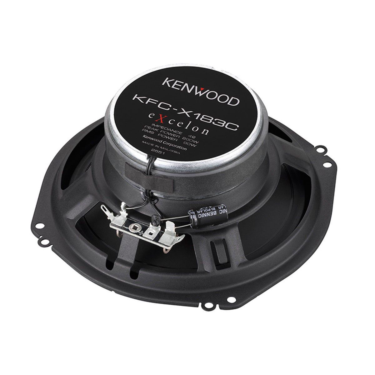 Kenwood KFC-X183C eXcelon 7-Inch Oversized Custom Fit 2-Way Coaxial Speakers
