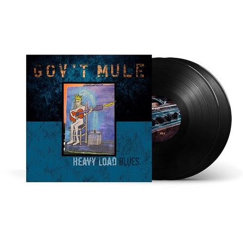 Double LP gatefold vinyl with illustrated cover art featuring a skeleton playing guitar
