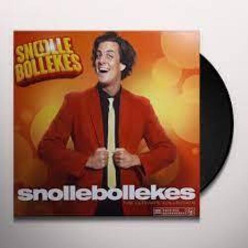 Vinyl LP record with orange cover art featuring a man in a red suit and yellow tie