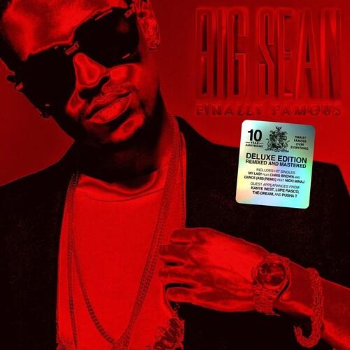 Red-tinted vinyl album cover featuring a man in sunglasses and a chain with a silver anniversary sti