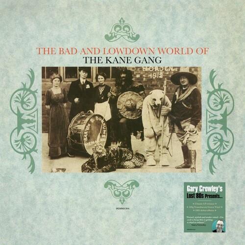 Translucent green vinyl LP with a vintage sepia-toned group photograph on the cover