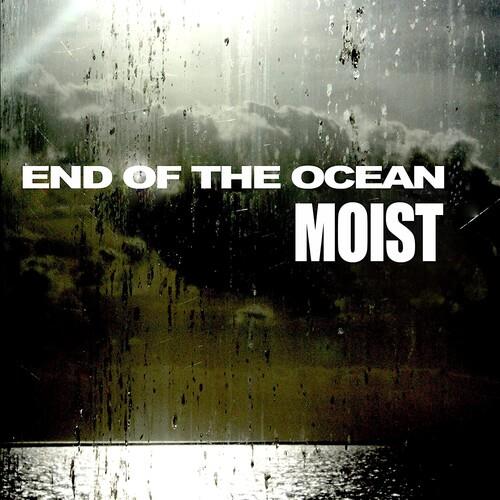 Vinyl LP cover featuring a rain-streaked window view of a dark ocean and cloudy sky