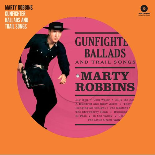 Pink vinyl record with black text and a photo of a cowboy in a black hat and outfit