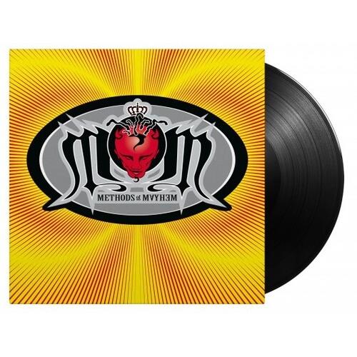 Yellow album cover with a red heart and silver logo, black vinyl record partially visible