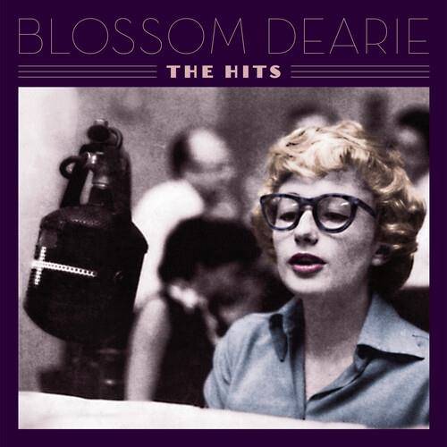Vintage black and white album cover featuring a woman with short blonde hair and glasses singing int