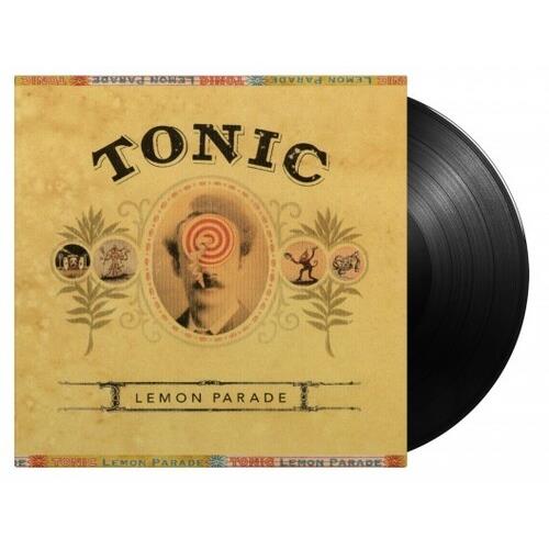 Vintage-style album cover with a sepia-toned portrait and ornate botanical illustrations